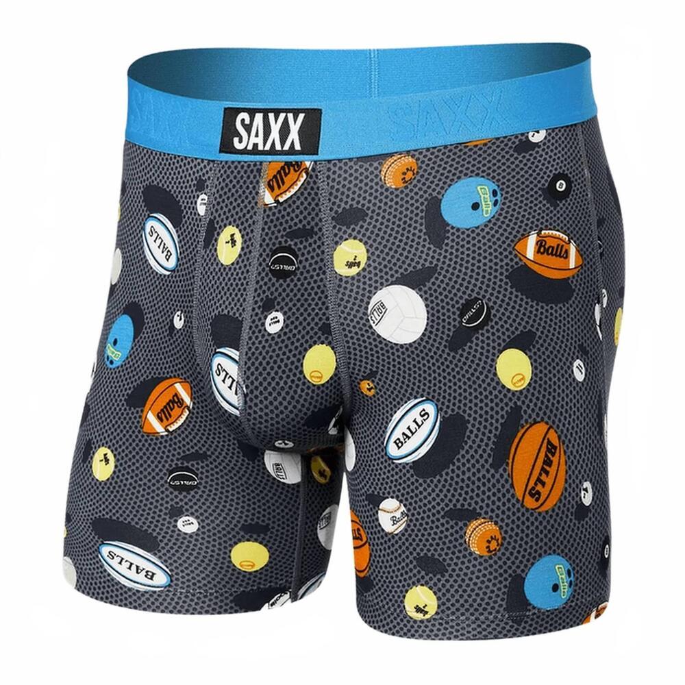 NEW SAXX men's vibe boxer brief in balls to the walls